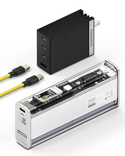 Shargeek STORM2 Slim 130W Power Bank 20000mAh with Transparent