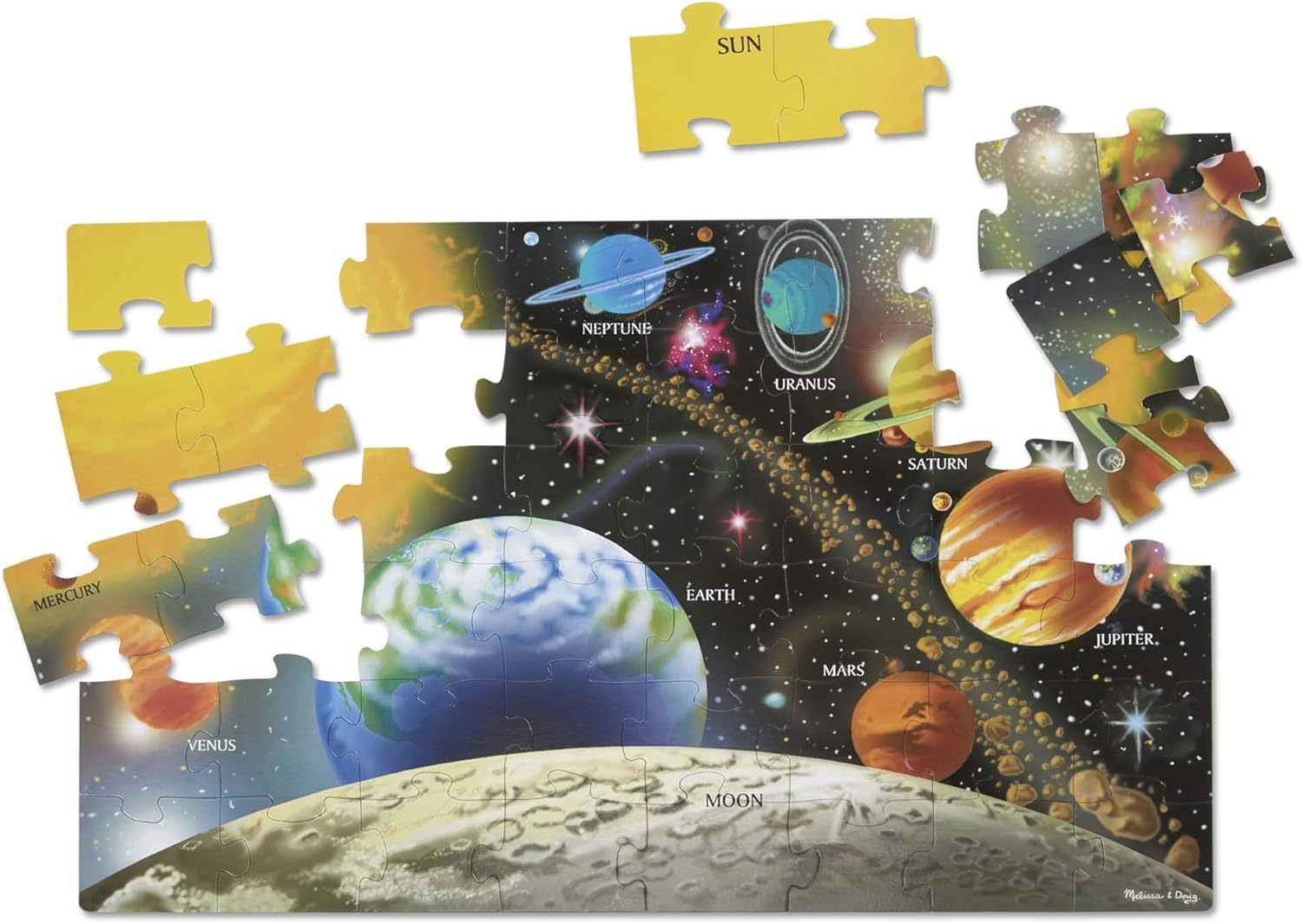 Melissa & Doug Solar System Floor Puzzle (48 pc): Melissa & Doug: Toys & Games