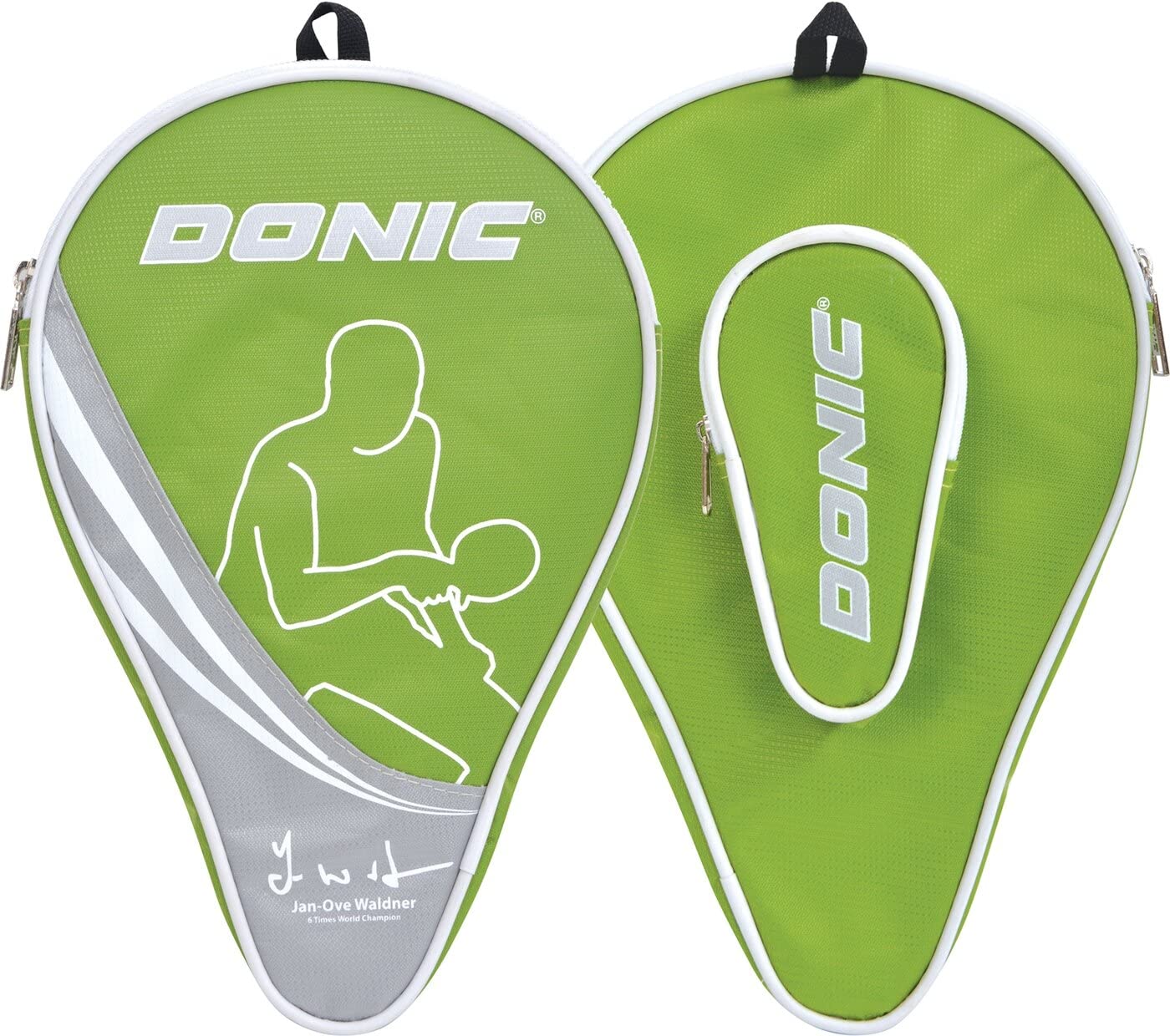 Donic-Schildkröt Waldner Table Tennis Bat Cover, Storage Bag for One Bat, Extra Compartment for 3 Balls, 818537,Multi-Colour