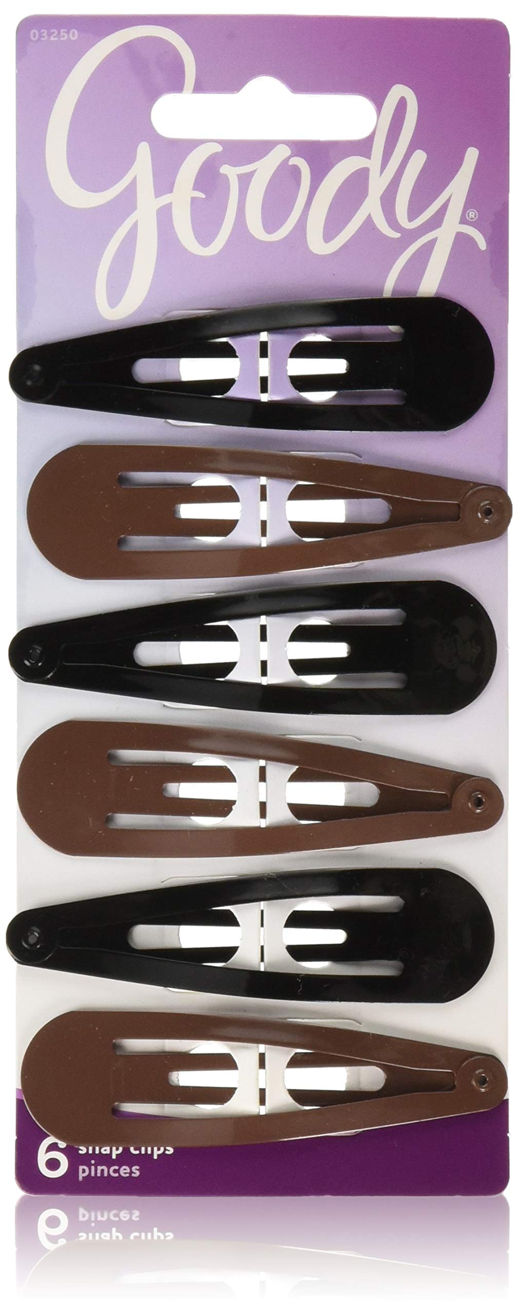 Goody Women's Colour Collection Contour Clips, Black, 6