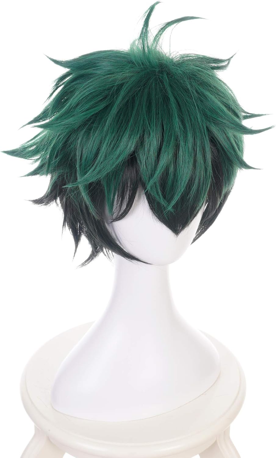 MUZIWIG Anime Cosplay Deku Wig for My Hero Academia Izuku Midoriya Synthetic Hair with Free Wig Cap Halloween Party Costume Accessories - Image 4