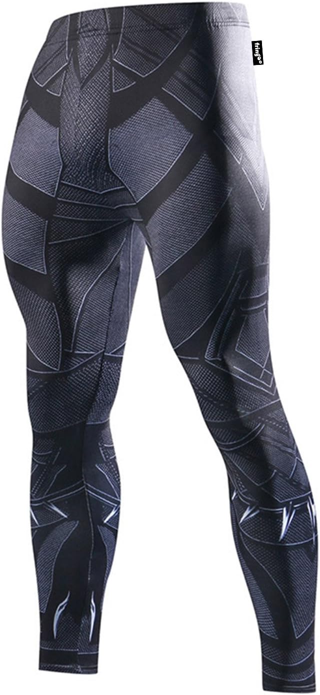 Mens Compression Superhero Tights Base Layer Leggings Gym Long Running Thermal Workout