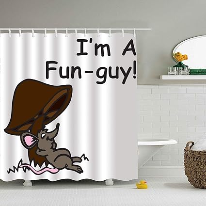 Amazon Com Xpniao Fabric A Fun Guy Shower Curtain Spa Hotel