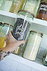 Weck Jar 974 - 1.5L Glass Jars with Large Storage