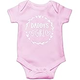 AW Fashions Daddy's Girl Baby Bodysuit Funny Adorable Newborn Girls Romper Clothing Cute Princess Outfit