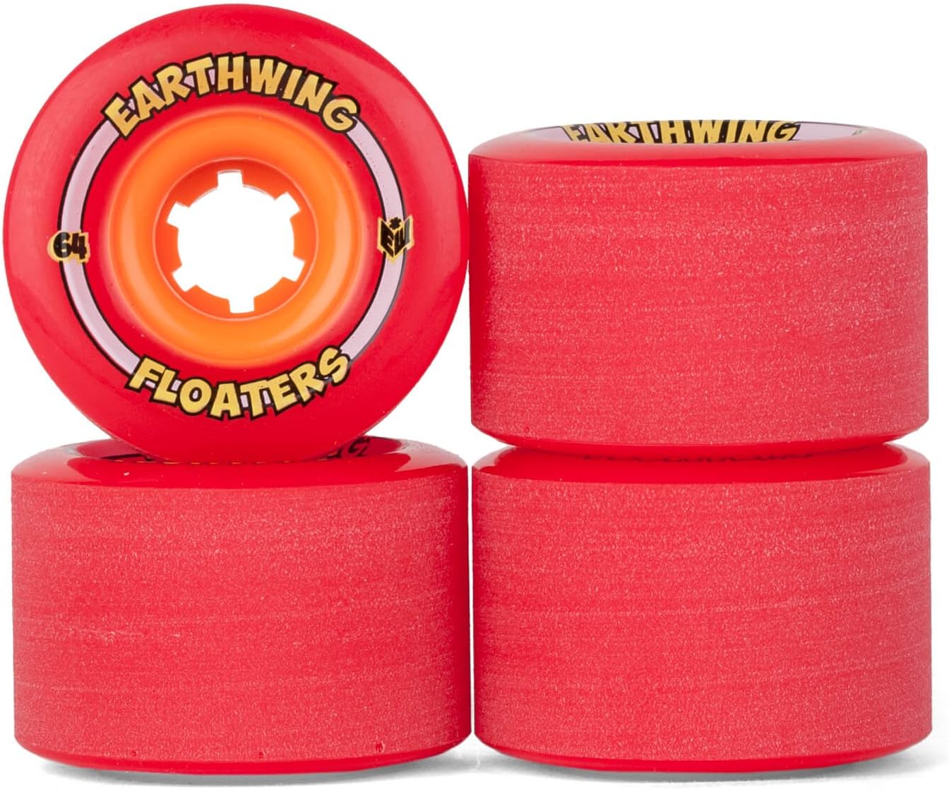 eART Hwing Mini Floaters 64 mm 78 a Red Wheels for Cruiser Skateboard