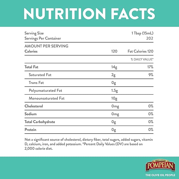 POMPEIAN ROBUST EXTRA VIRGIN OLIVE OIL, CONTAINS POLYPHENOLS, FIRST COLD PRESSED, 101 FL OZ