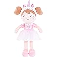 Gloveleya Spring Girl Baby Doll Baby Girl Gift Kids Plush Unicorn Toy Pink 14 Inch