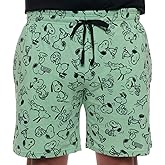 Peanuts Mens Snoopy All Over Print Lounge Pajama Shorts