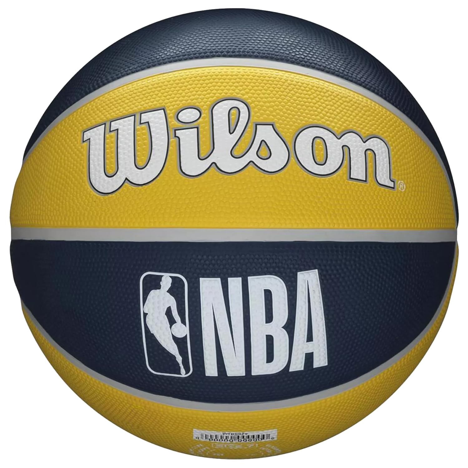 Wilson Basketball, NBA Team Tribute Model, INDIANA PACERS, Outdoor, Rubber, Size: 7 WTB1300IDIND — image 1
