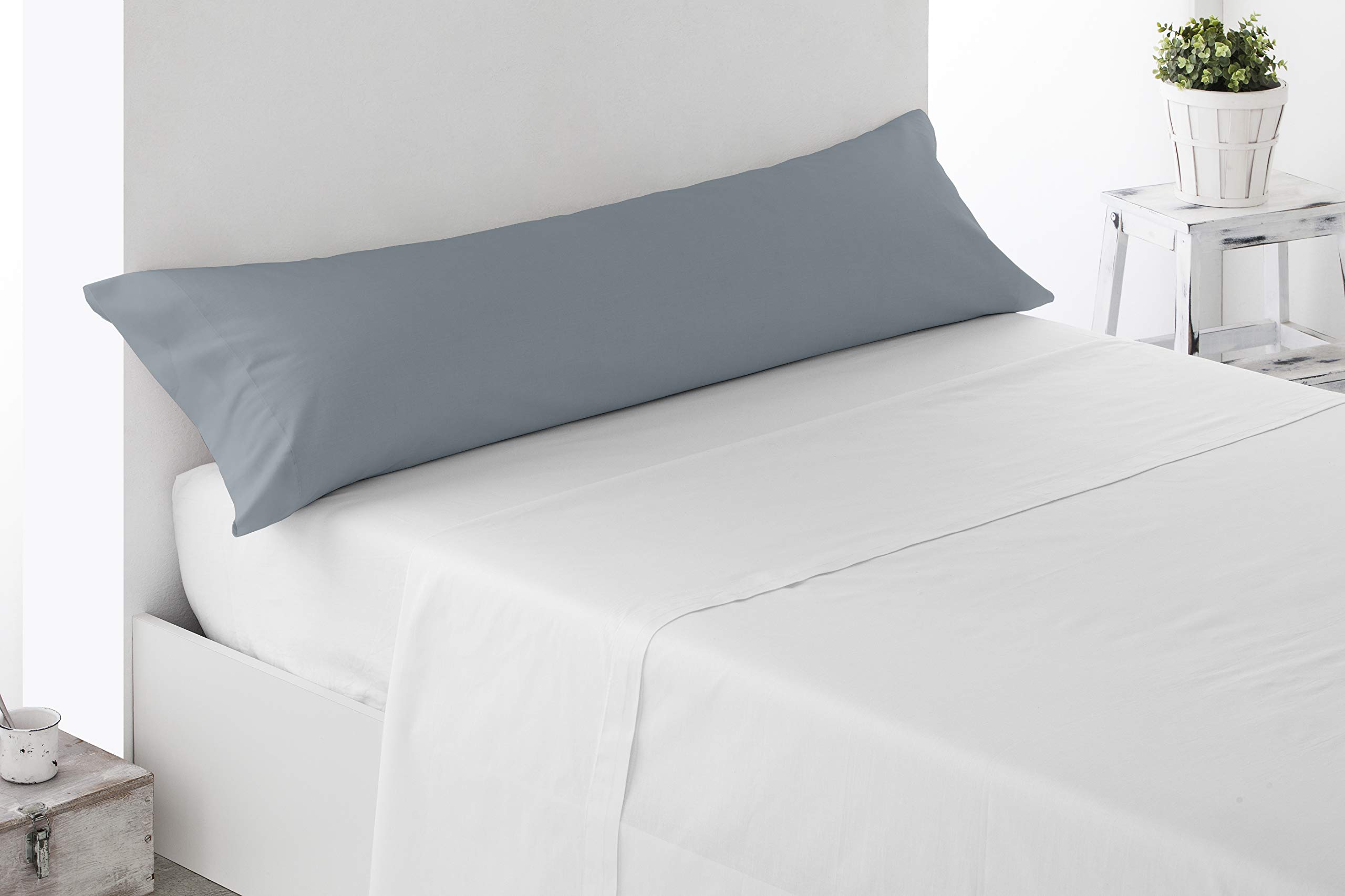Miracle Home. Pillowcase, anti-peeling, soft and comfortable, 50% cotton, 50% polyester. Bed 105. Gris