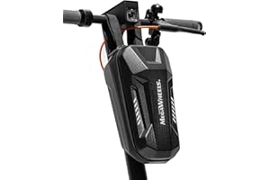 MEGAWHEELS Electric Scooter for Adults with Bag, 28 Miles Long Range, 20 Mph Top Speed, Front Dual Supsension Electric Scooter with Cruise Control, Dual Braking Systems Escooter for Adults and Teens