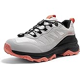 NORTIV 8 Women's Waterproof Hiking Shoes Quick Laces Outdoors Walking Trekking Camping Tennis Sneakers Canyon