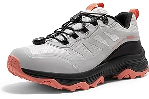 NORTIV 8 Women's Waterproof Hiking Shoes Quick Laces Outdoors Walking Trekking Camping Tennis Sneakers Canyon