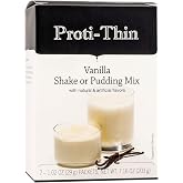 Proti-Thin High Protein Creamy Vanilla Pudding/Shake Mix, 15g Protein, Low Calorie, Low Carb, Low Fat, Low Sugar, No Gluten Ingredients, Aspartame Free, KETO Friendly, Ideal Protein Compatible, 7/Box
