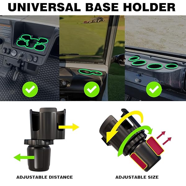 TRUWILD UPGRADED OUTDOOR PROPANE HEATER 2025, 5500BTU HEATER WITH ADJUSTABLE 16OZ CYLINDER HOLDER (GAS CYLINDER NOT INCLUDED), OUTDOOR HEATER FOR MOST GOLF CART EZGO, YAMAHA & CLUB CAR