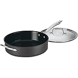 Cuisinart GG33-30H GreenGourmet Hard-Anodized Nonstick 5-1/2-Quart Saute Pan with Helper Handle and Cover