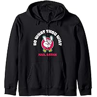 Amazon.com: Upside Down Inverted Cross Zip Hoodie : Clothing