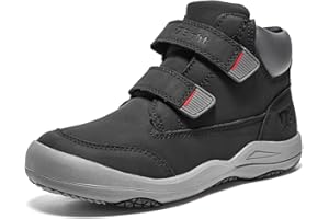 i78 78 Kids Boys Hiking Shoes Chelsea Mid Ankle Boots For Outdoor Trekking Walking Synthetic Non-Slip Lightweight