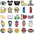 FRANKTECH Golf Club Covers Pins, 10pcs or 25pcs PVC Plastic Decoration Charms, Funny Add On, Compatible to Golf Head Covers