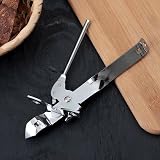 AEX Stainless Steel Butterfly Can Opener with Non-Slip Handle UK Portable view 2
