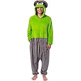Sesame Street Character Union Suit Kigurumi Hooded One Piece Footless Fleece Pajama