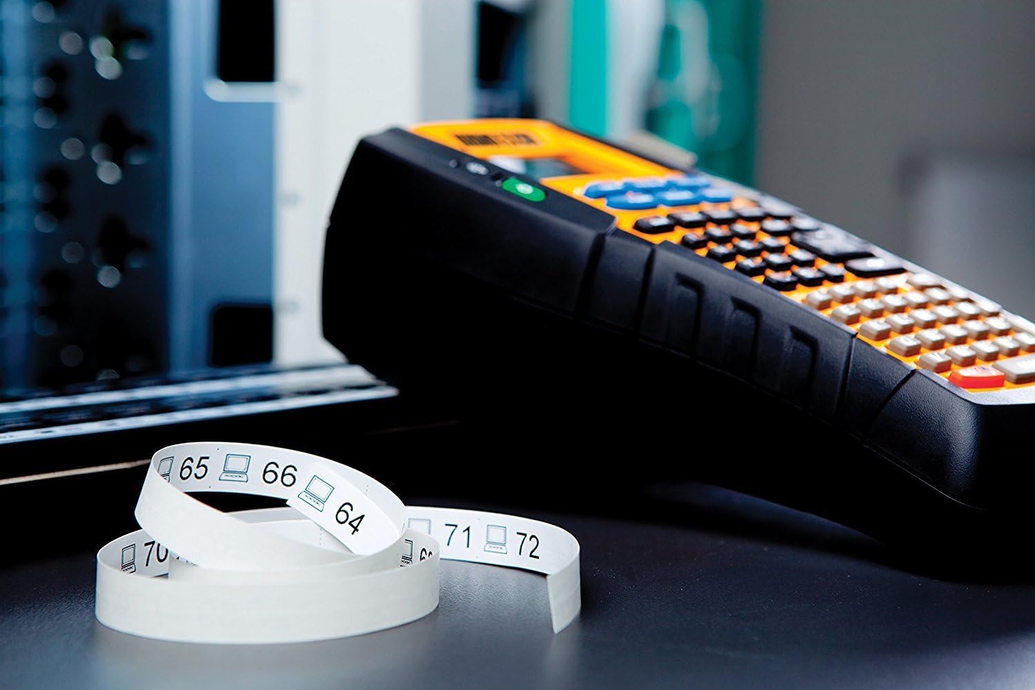 DYMO Industrial Label Maker & Carry Case | RhinoPRO 5200 Label Maker, For Job Sites and Heavy-Duty Labeling Jobs, Prints Fast, Includes 2 Rolls of DYMO Industrial Vinyl Labels: Office Products