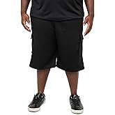 JC DISTRO USA-Made Men's Big & Tall Midweight Fleece Cargo Bottoms - Sweatpants & Shorts, Big & Tall 3XL to 7XL