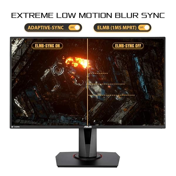 ASUS TUF GAMING VG279QM 27” HDR MONITOR, 1080P FULL HD (1920 X 1080), FAST IPS, 280HZ, G-SYNC COMPATIBLE, EXTREME LOW MOTION BLUR SYNC (ELMB SYNC), 1MS, DISPLAYHDR 400,, BLACK