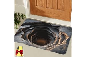 Endless Abyss Door Mat, 3D Optical Illusion Rug, Visual Endless Abyss Non-Slip Doormat, 2026 Upgraded HD Printed Bottomless H