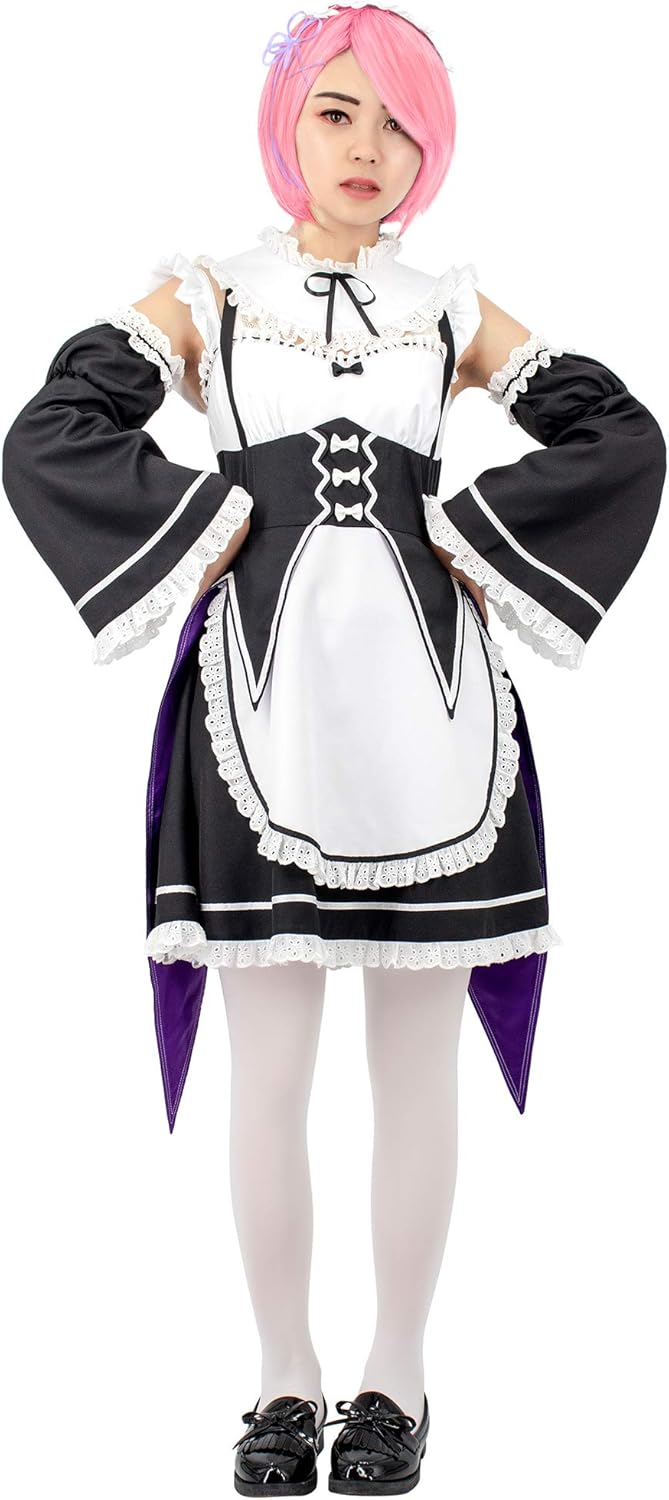 C-ZOFEK Re Zero Cosplay Costume Womens Lolita Kawaii Maid Dress