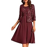 GRACE KARIN 2025 Mother of The Bride Dresses Wedding Guest Party Dress Two Piece Dress