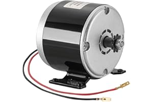 MYFULLY 24V DC 350W Brushed Permanent Magnet Electric Motor Generator Small Electric Scooter DC Motor 2800RPM for Electric Scooter Drive Speed Control, E-Bike, Wind Turbine PMA Generator (350, Watts)