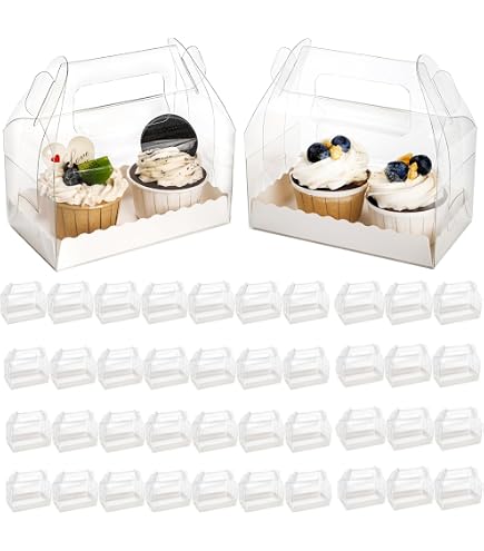 Durchsichtige Geschenkboxen Aus Kunststoff – 100 Stück – Ideal Für Süßigkeiten, Kekse, Hochzeit & Party