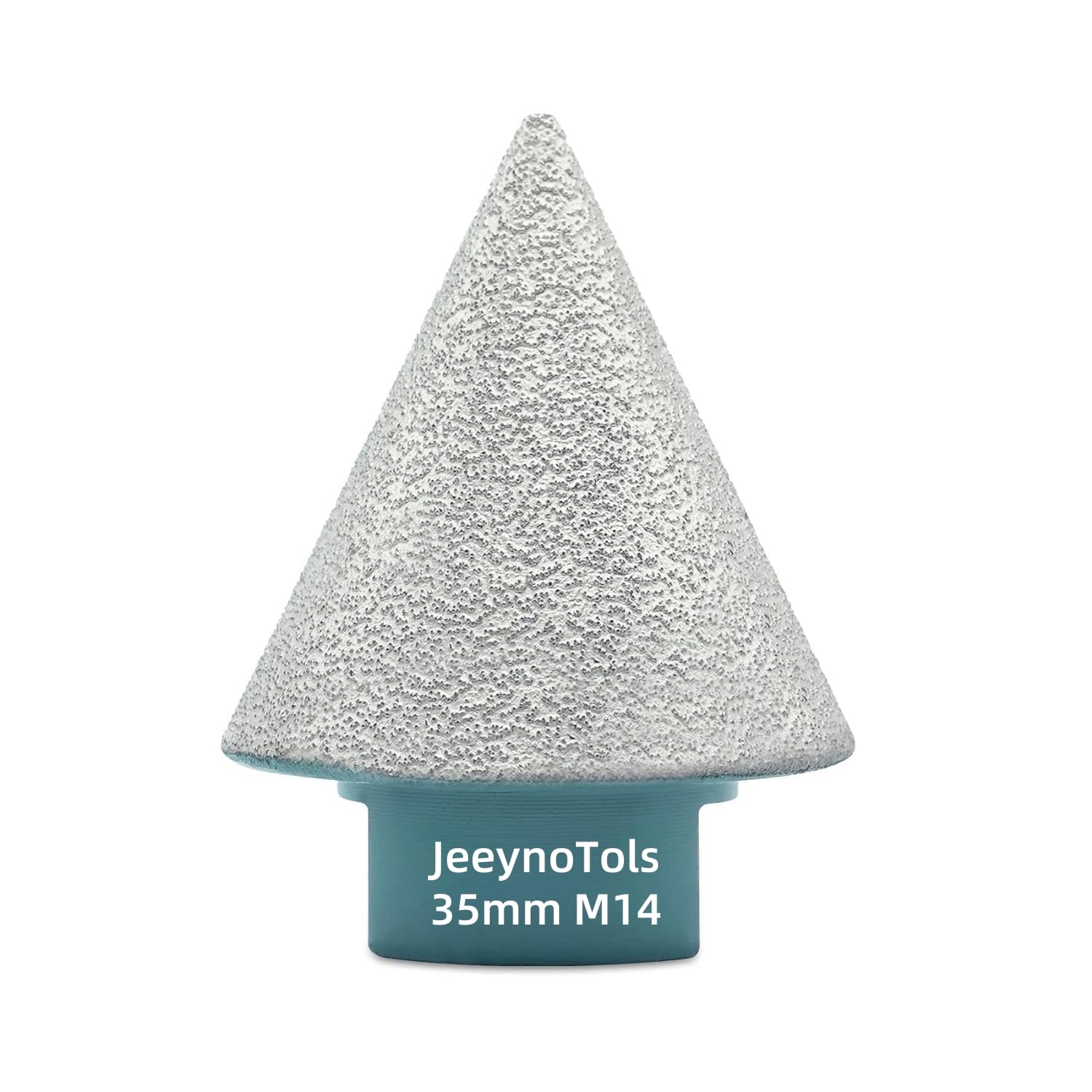 JeeynoTols Diamond Beveling Chamfer Bit - 35mm/1-3/8" Diamond Countersink Drill Bit for Enlarging Shaping Granite Marble Tiles Existing Holes,M14 Thread Diamond Cone Tile Bit