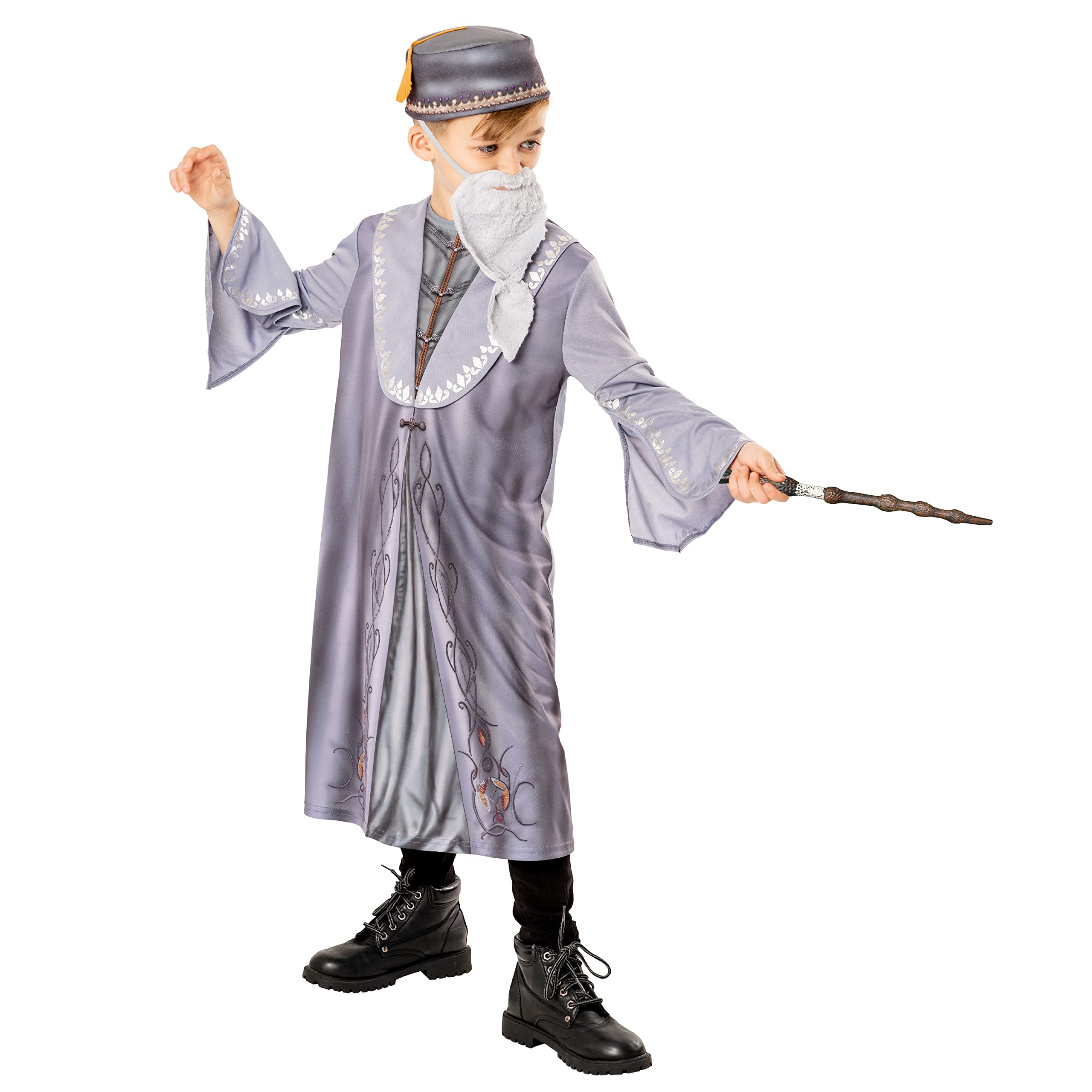 Rubies Official Harry Potter Dumbledore Child Costume, Book Day Kids Fancy Dress, Age 5-6 years Halloween Halloween