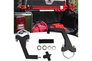 Tesmirror Roll Cage High Lift Jack Mount Brackets fit for Jeep Wrangler JK 2007-2017