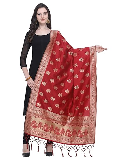 KANCHNAR Womens Net Dupatta