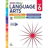Spectrum Grade 6 Language Arts Workbook, ELA Middle School Books for Kids Ages 11-12 Covering Grammar, Vocabulary, Sentence Structure, Parts of Speech, and More, Classroom or Homeschool Curriculum