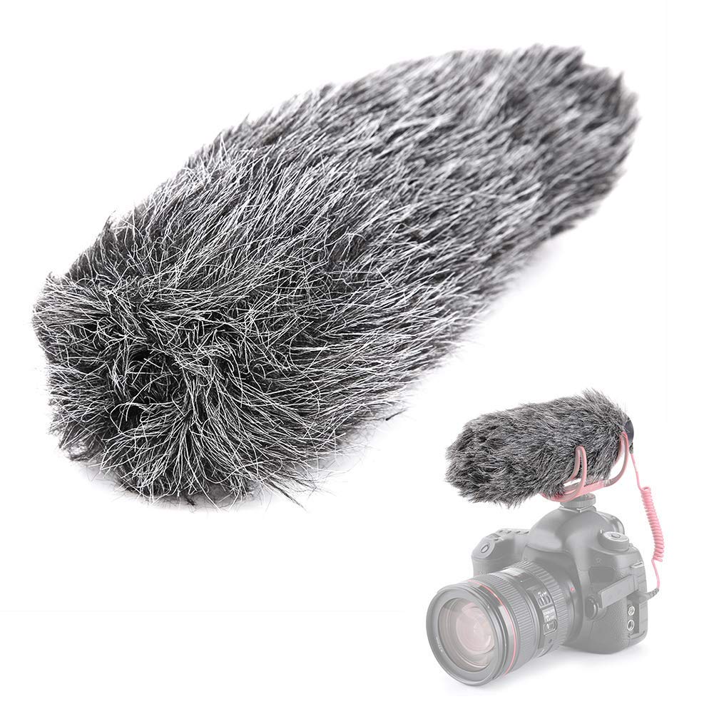 Microphone Windshield Furry, for RODE VideoMic GO microphone, for capacitance microphone, electret condenser microphone, etc