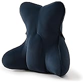 Ailuteie Lumbar Support Pillow(Pat. Pend) – Multi-Functional Ergonomic Back Cushion for Office Chair, Car Seat & Sofa, Reading Pillow with Firm Multi-Zone Support to Relieve Lower Back Pain,Teal Blue