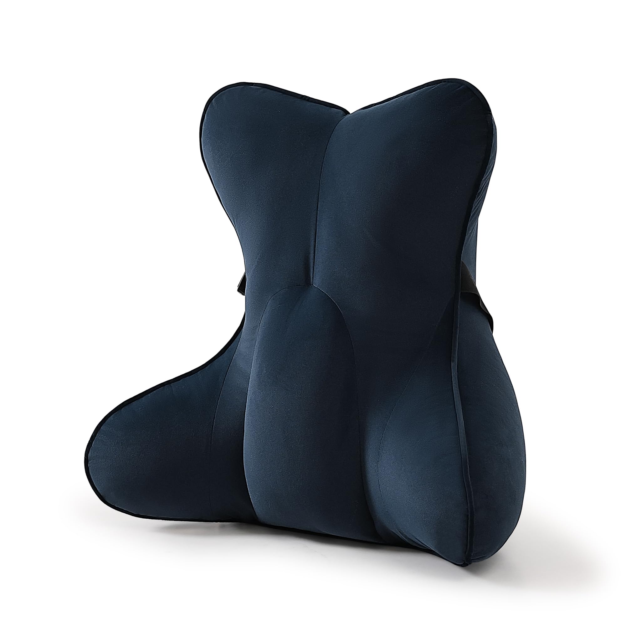 Photo 1 of **MISSING MAIN CUSHION. SELLING FOR PARTS**Ailuteie Lumbar Support Pillow(Pat. Pend) – Multi-Functional Ergonomic Back Cushion for Office Chair, Car Seat & Sofa, Reading Pillow with Firm Multi-Zone Support to Relieve Lower Back Pain,Teal Blue