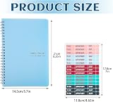 Thboxes Weekly Planner Notebook A5 Spiral Undated 52 Week Goals Habit Tracker view 2