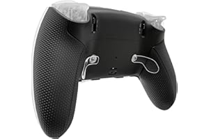 eXtremeRate Beyond-ARC Repair Front Back Cover Kit Compatible with ps5 Edge Controller with Rubberized Grip, Replacement Fron