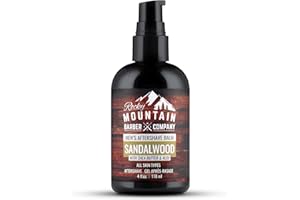 Aftershave Balm for Men – Made in Canada - With Sandalwood Essential Oil, Coconut Oil and Shea Butter – Applies Easily - 4 oz
