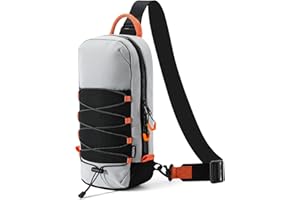 TiMOVO Sling Crossbody Bag for Nintendo Switch 2/Rog Xbox Ally X, Protective Travel Chest Carrying Backpack with 8 Game Card Slots for Switch 2 Console Joycon Accessories Storage, Gray