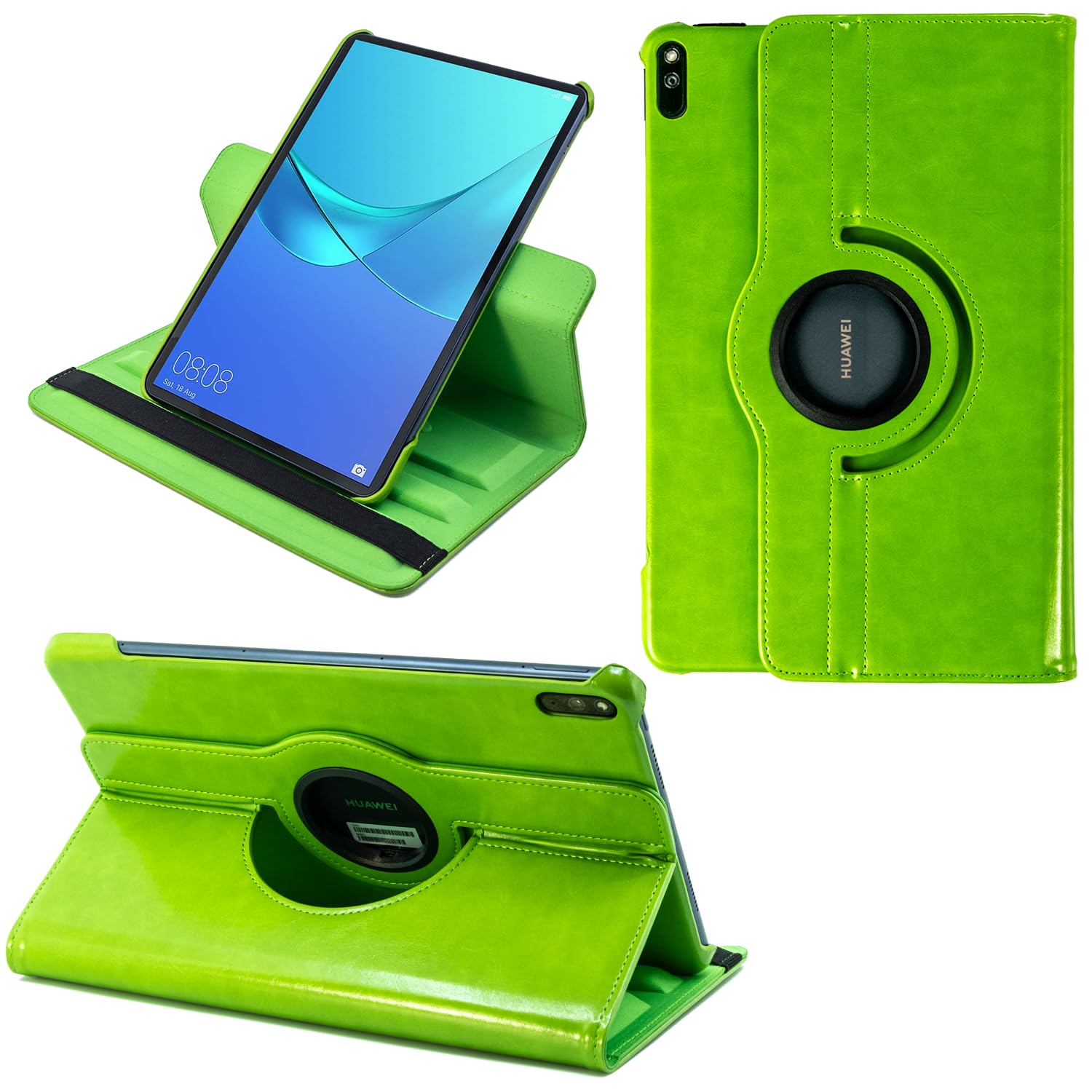 COOVY® 2.0 Cover for Huawei Mediapad M6 (10.8") / Matepad (10.8") ROTATING 360° DEGREE SMART CASE STAND HOUSING PROTECTION Sleep/Wake up | green — image 1