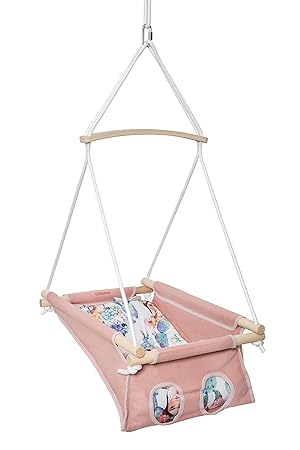 Adamo Hammock Babyschaukel Hangematte Mit Querstange Pink Frida Amazon De Baby