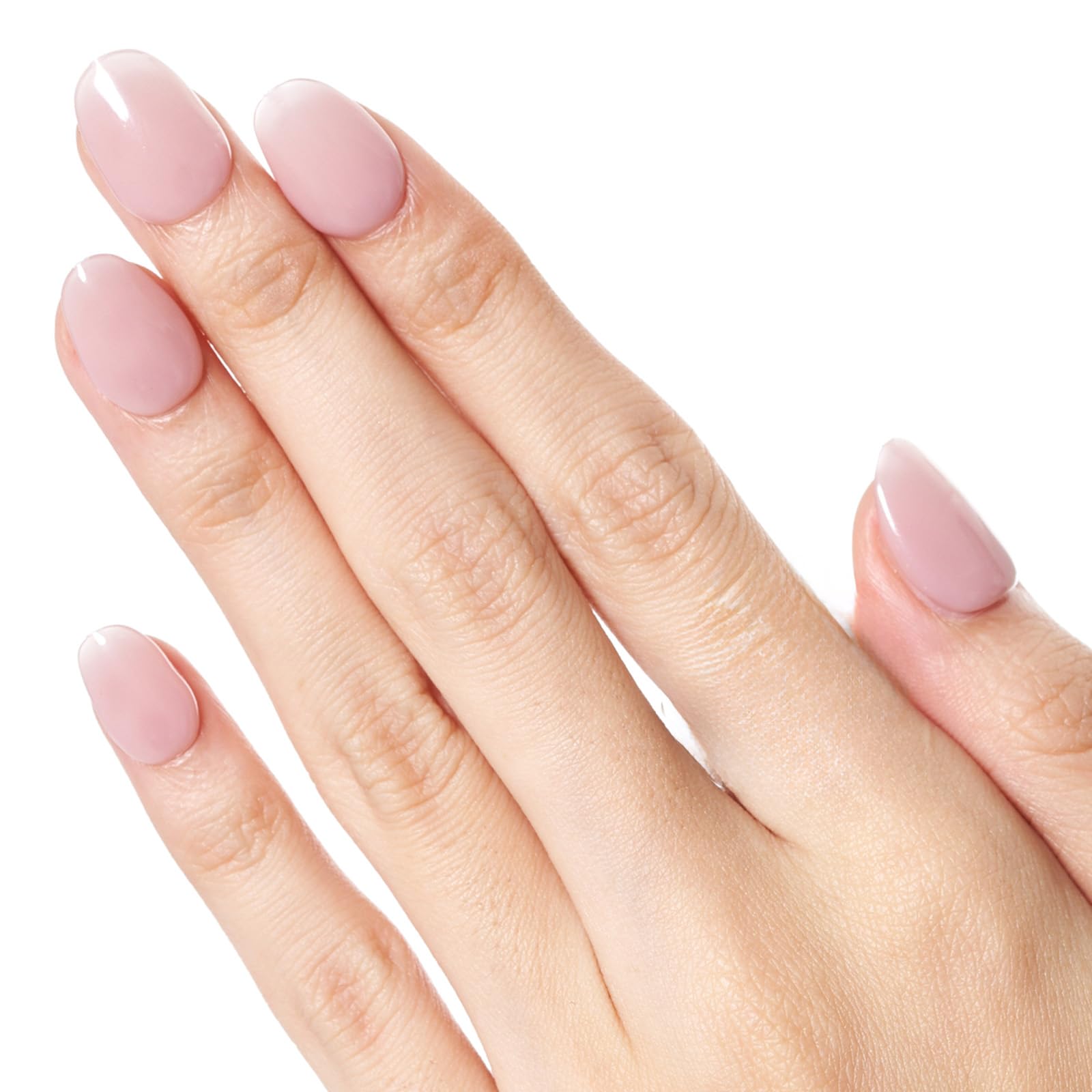 GLAMERMAID Press on Nails Short Oval, Spring Summer Handmade Dried Rose Jelly Gel Glue on Nails, 24Pcs Glossy Round Reusable UV Finish Fake Nails Acrylic False Nails Manicure Kits for Women - Image 8