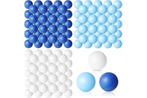 Libima 120 Pack Colored Table Tennis Balls 40 mm Plastic Balls Bulk for 4th of July Carnival Wedding Pool Games, DIY Arts, Pet Toys, School Patriotic Activities